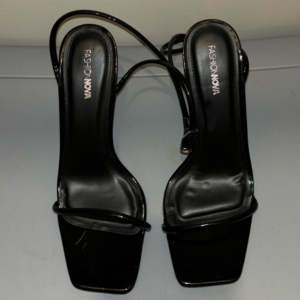 Fashion Nova Heels. Size 10. Black